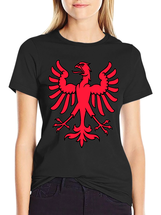 Red Eagle Graphic Black T-Shirt