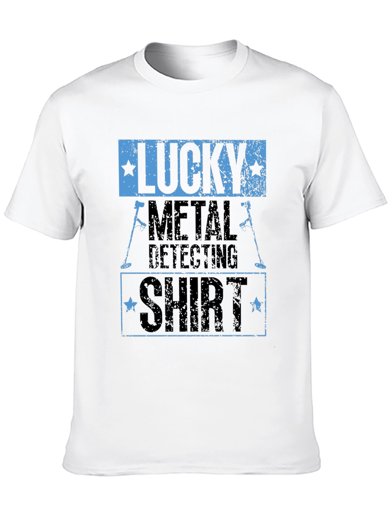 Lucky Metal Detecting Shirt - Black Graphic Tee