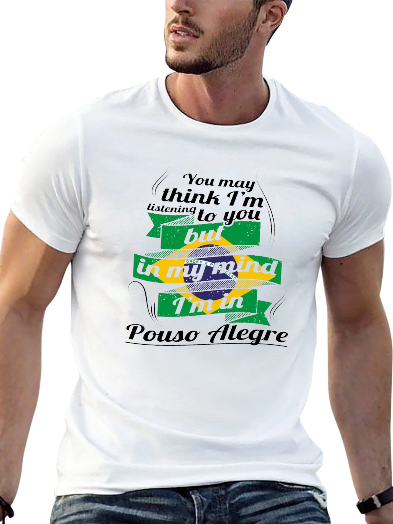 Pouso Alegre Mind T-Shirt - Brazil Flag