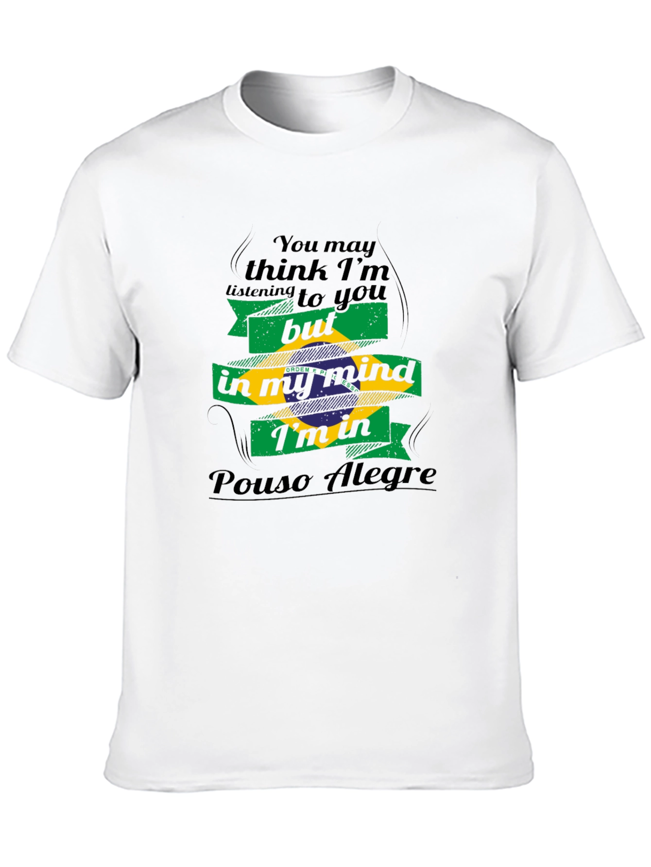 Pouso Alegre Mind T-Shirt - Brazil Flag
