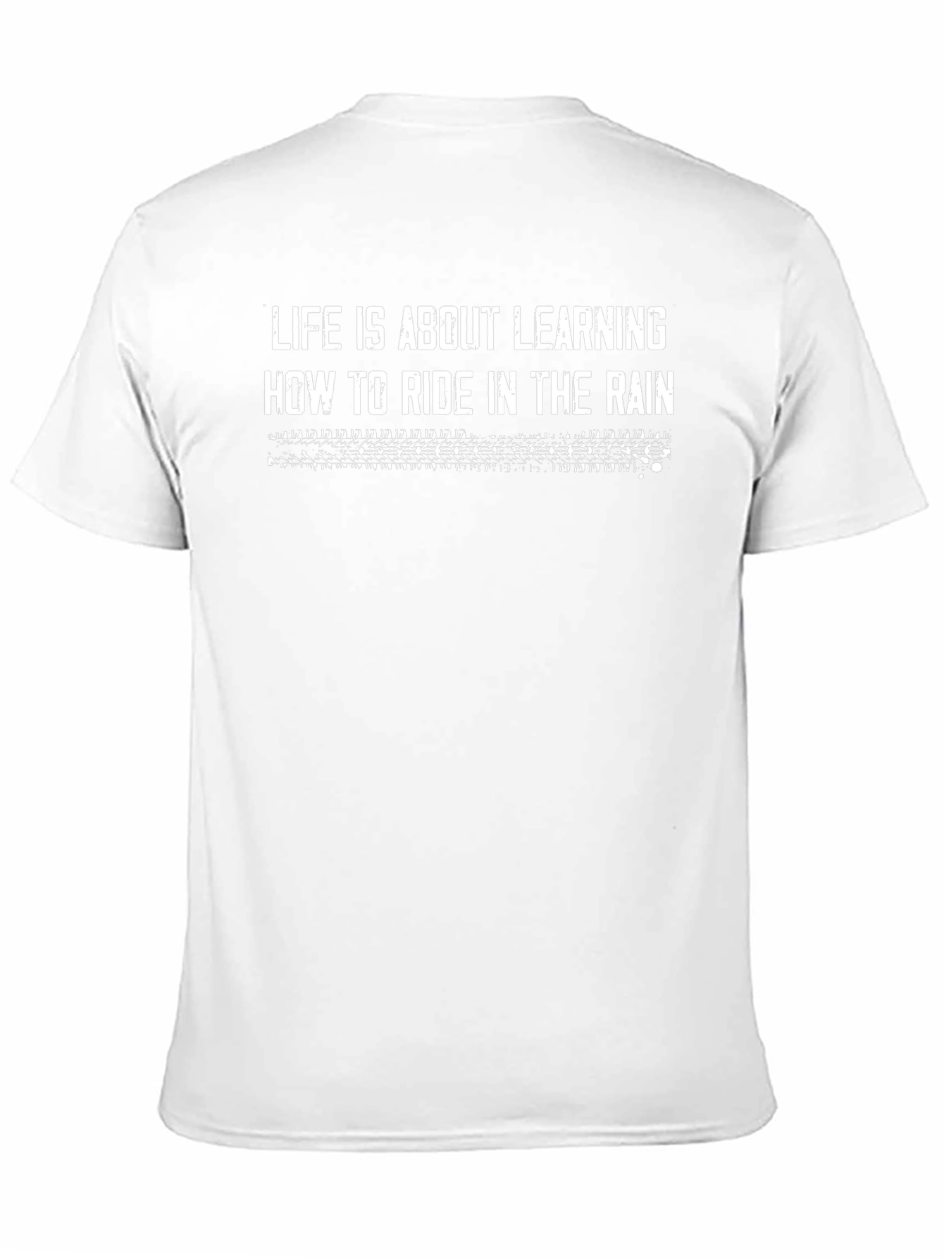 Lifes Ride in the Rain Black Graphic Tee