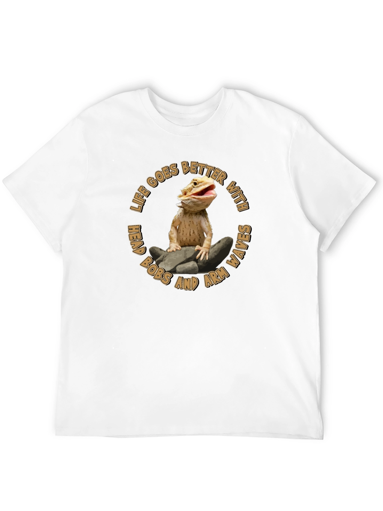 Bearded Dragon Life Goes Better Graphic Tee