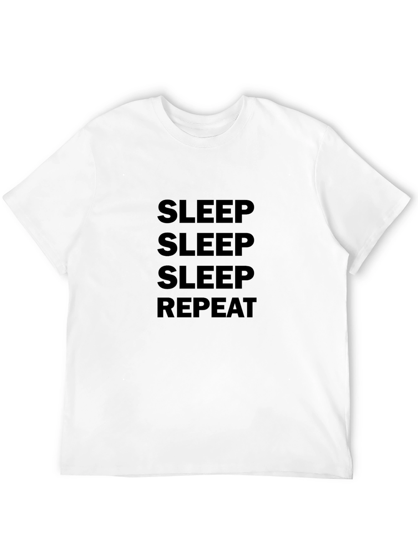 Sleep Repeat Black T-Shirt - Comfort & Style
