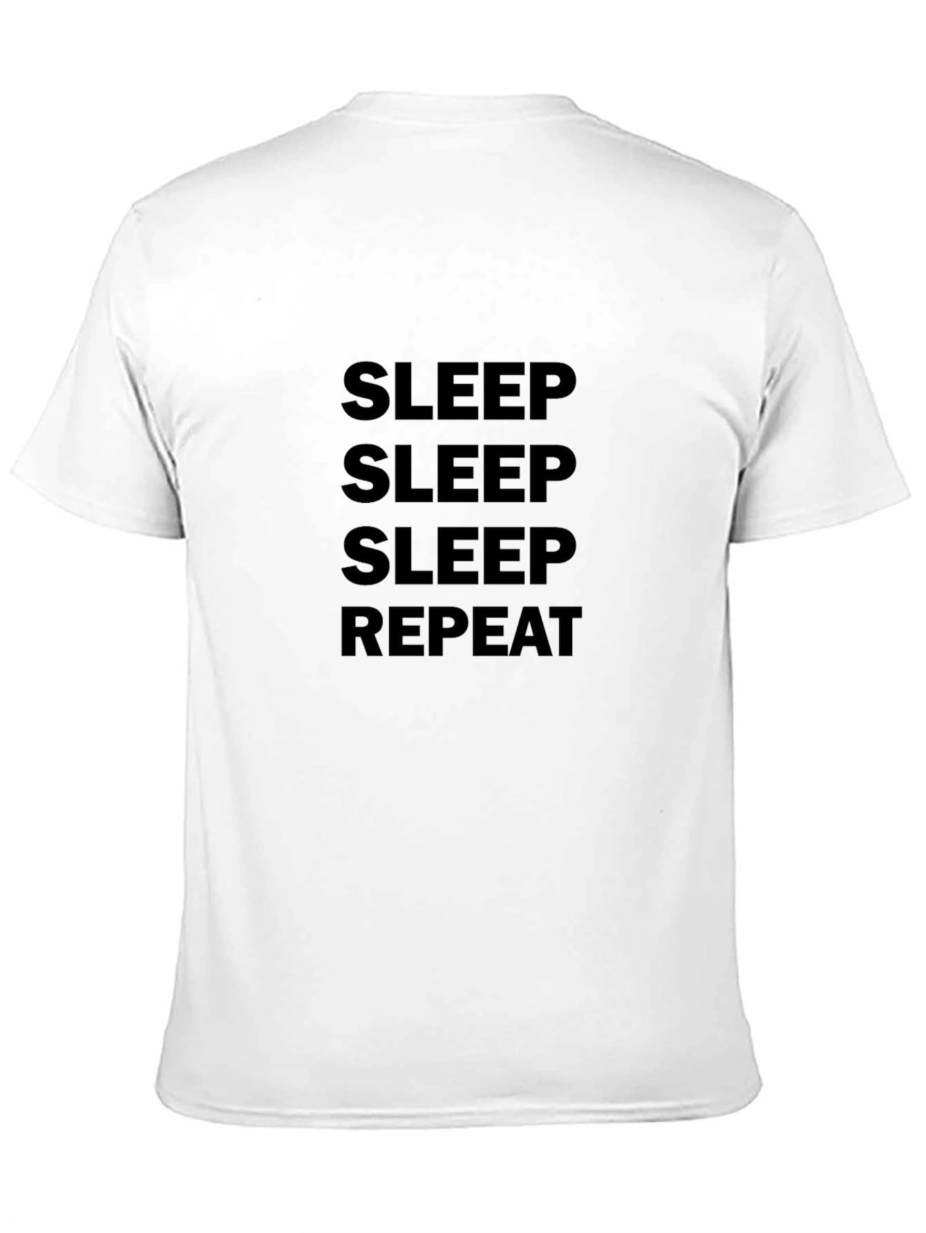 Sleep Repeat Black T-Shirt - Comfort & Style
