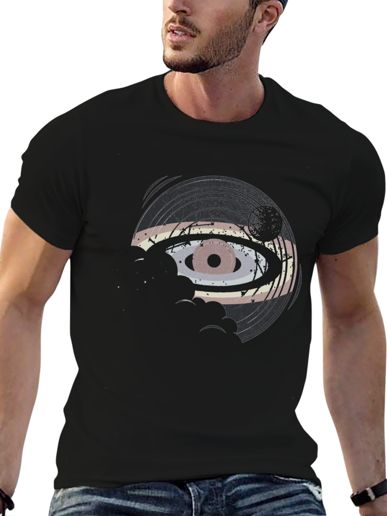 Retro Eye Vinyl Record Graphic Tee