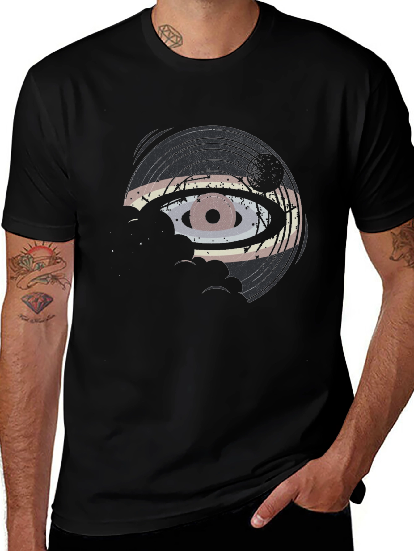 Retro Eye Vinyl Record Graphic Tee