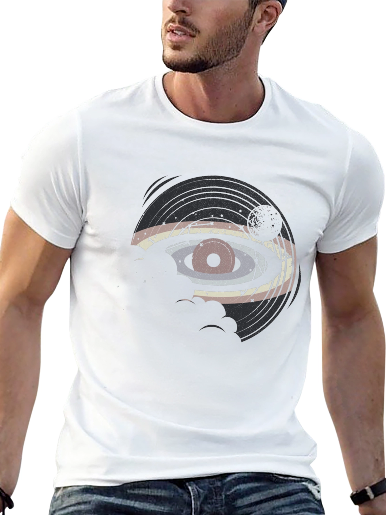 Retro Eye Vinyl Record Graphic Tee