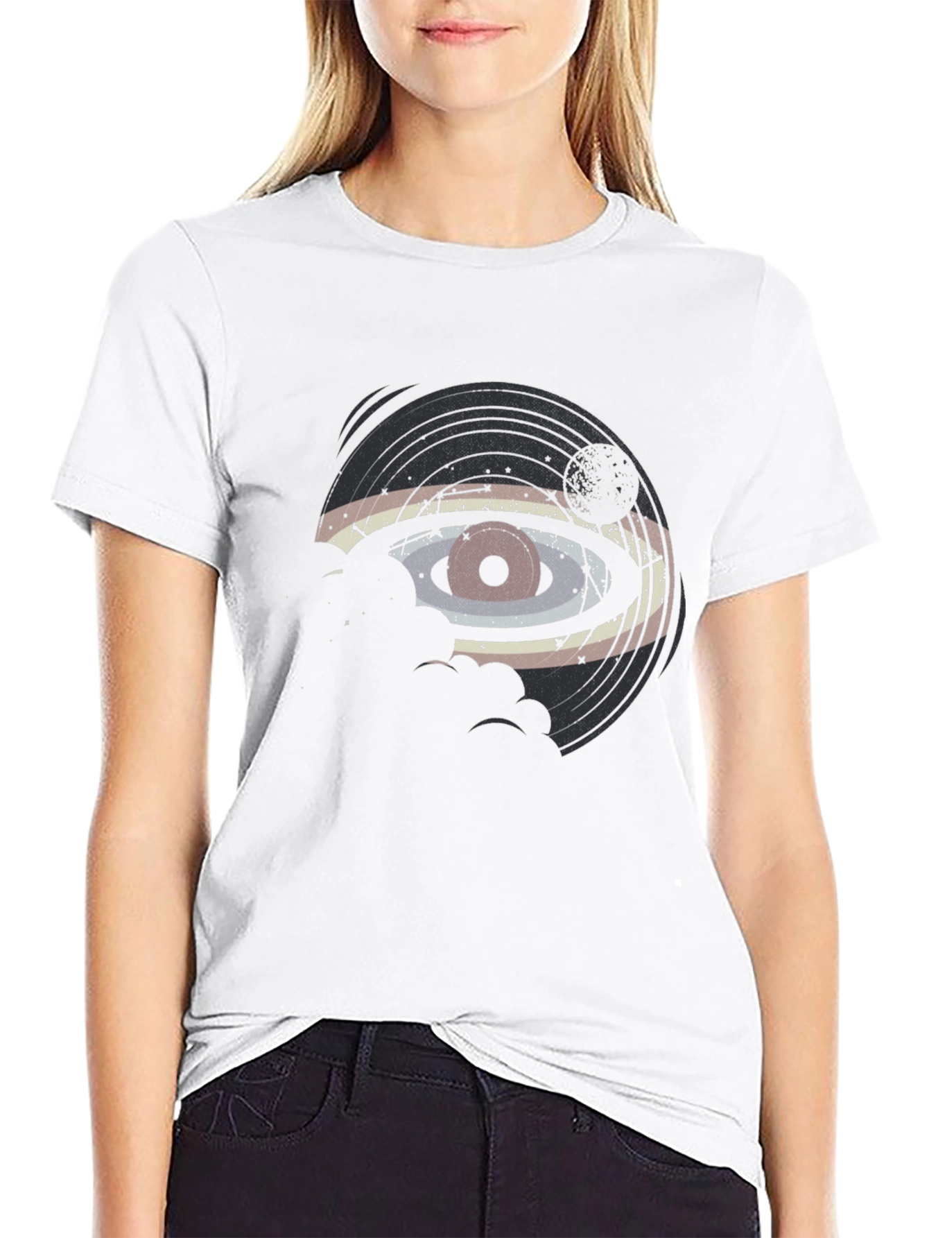 Retro Eye Vinyl Record Graphic Tee