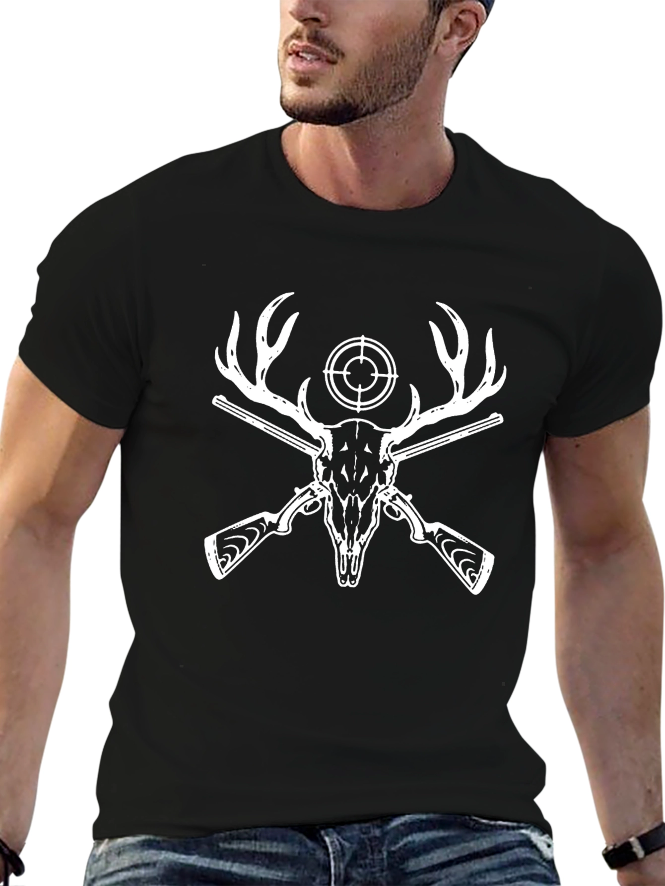 Hunting Deer Skull Tee
