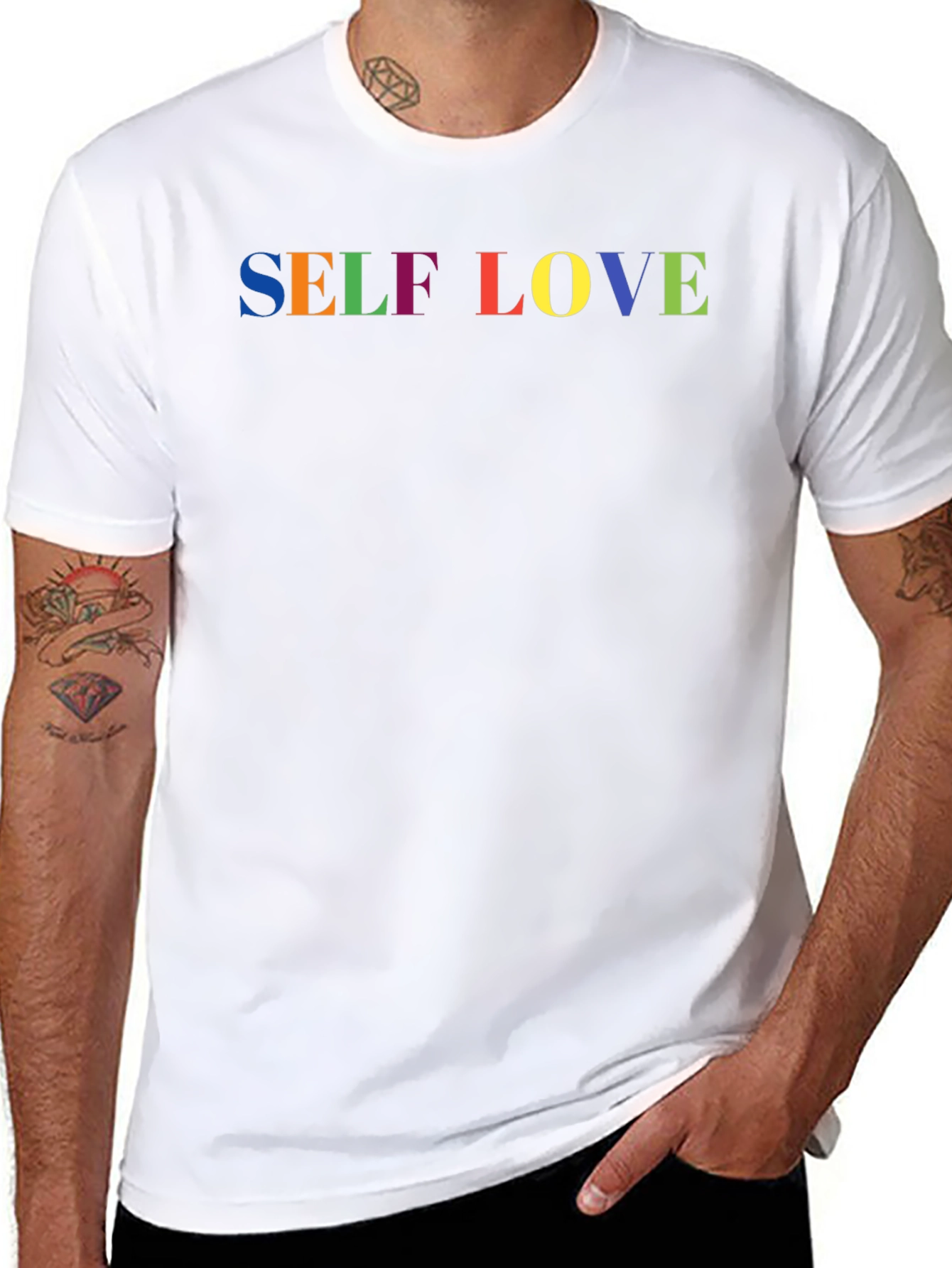 Self Love Rainbow Pride Graphic T-Shirt