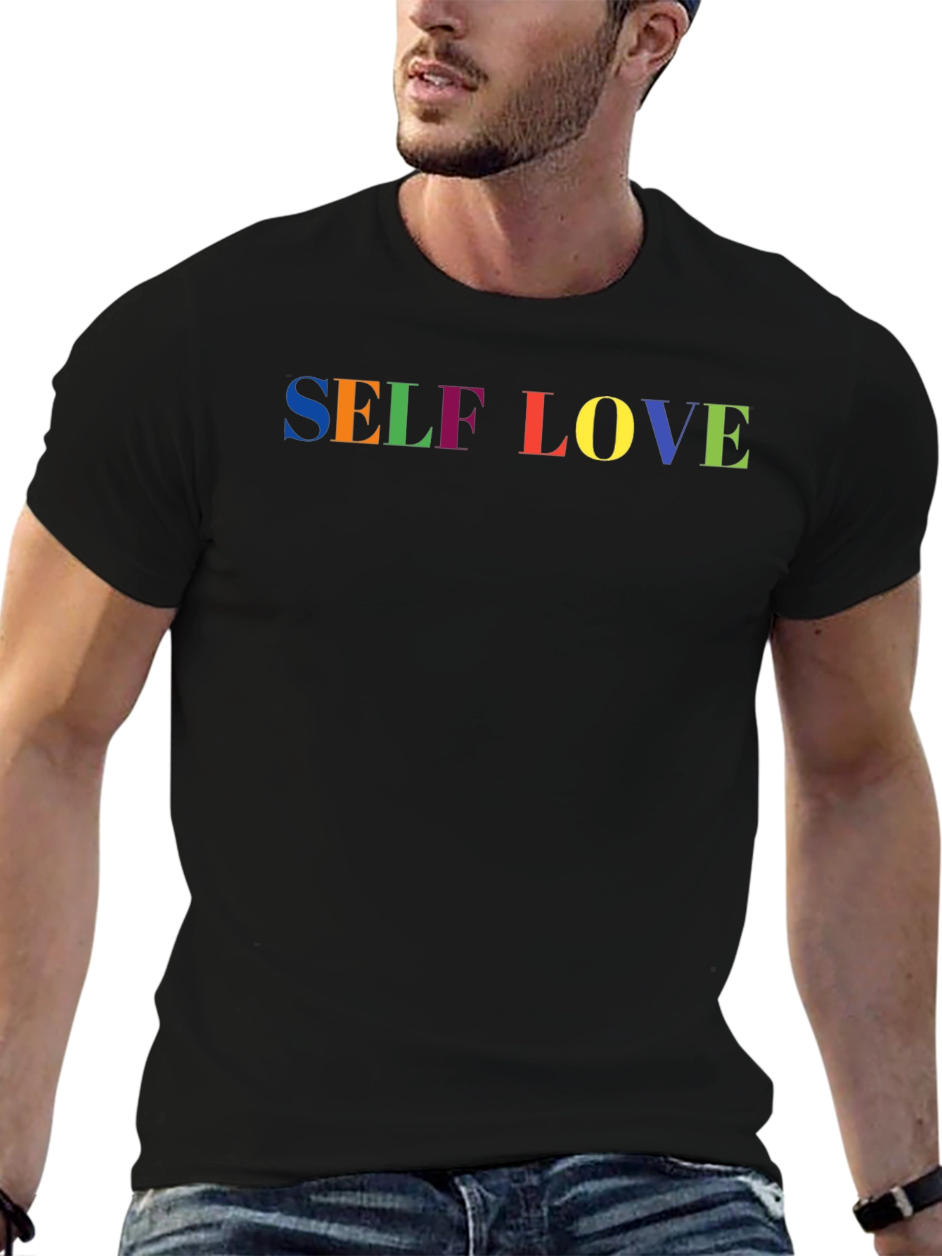 Self Love Rainbow Pride Graphic T-Shirt