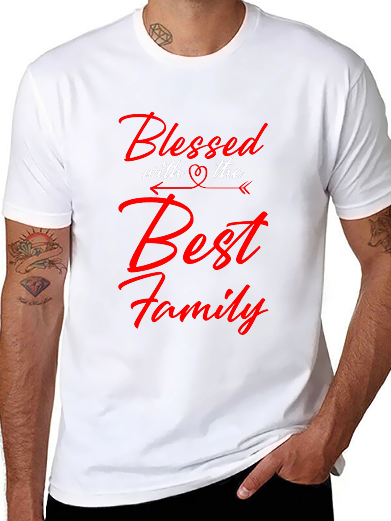 Blessed with the Best Family Graphic Tee