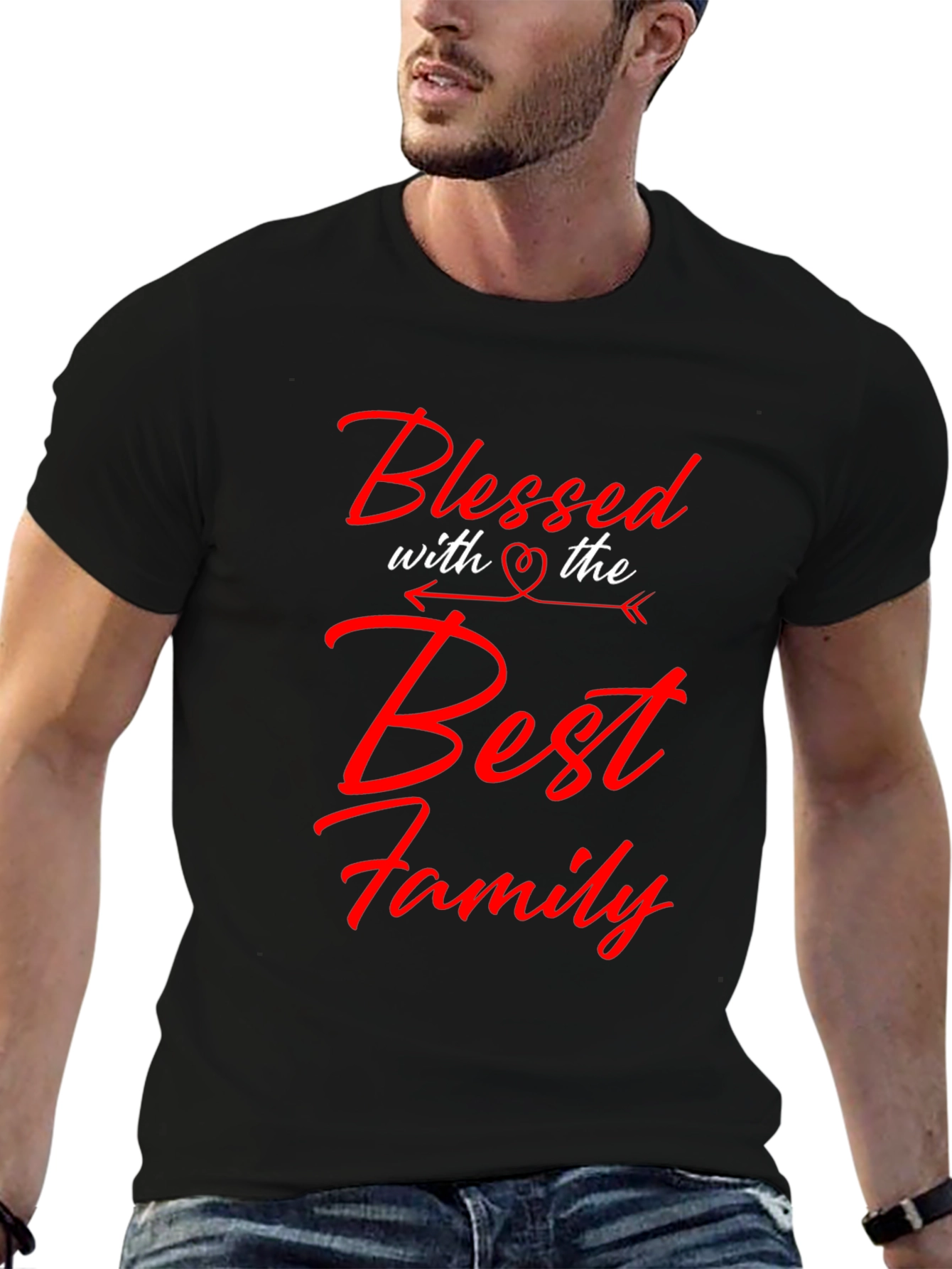 Blessed with the Best Family Graphic Tee