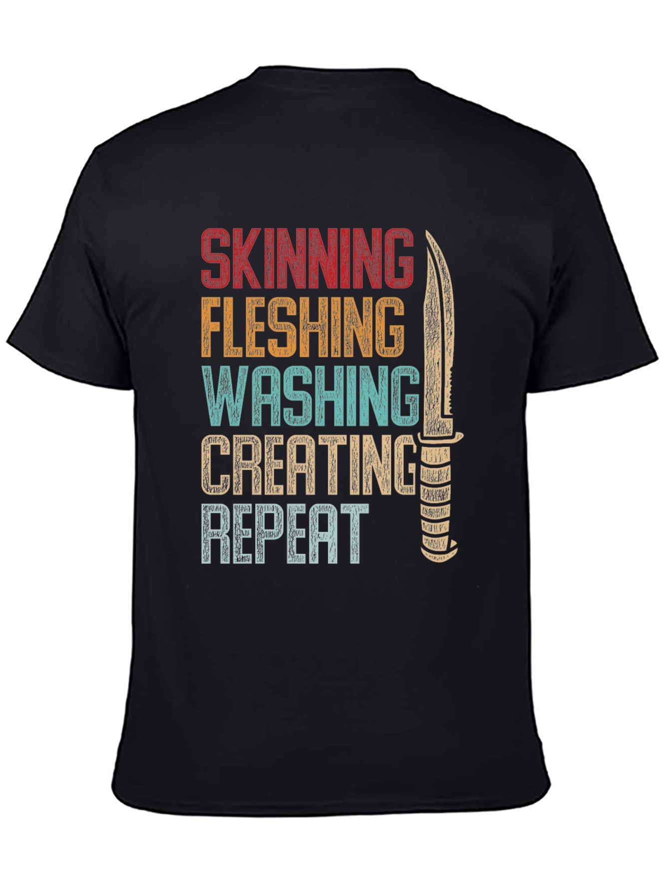 Skinning Fleshing Washing Repeat T-Shirt