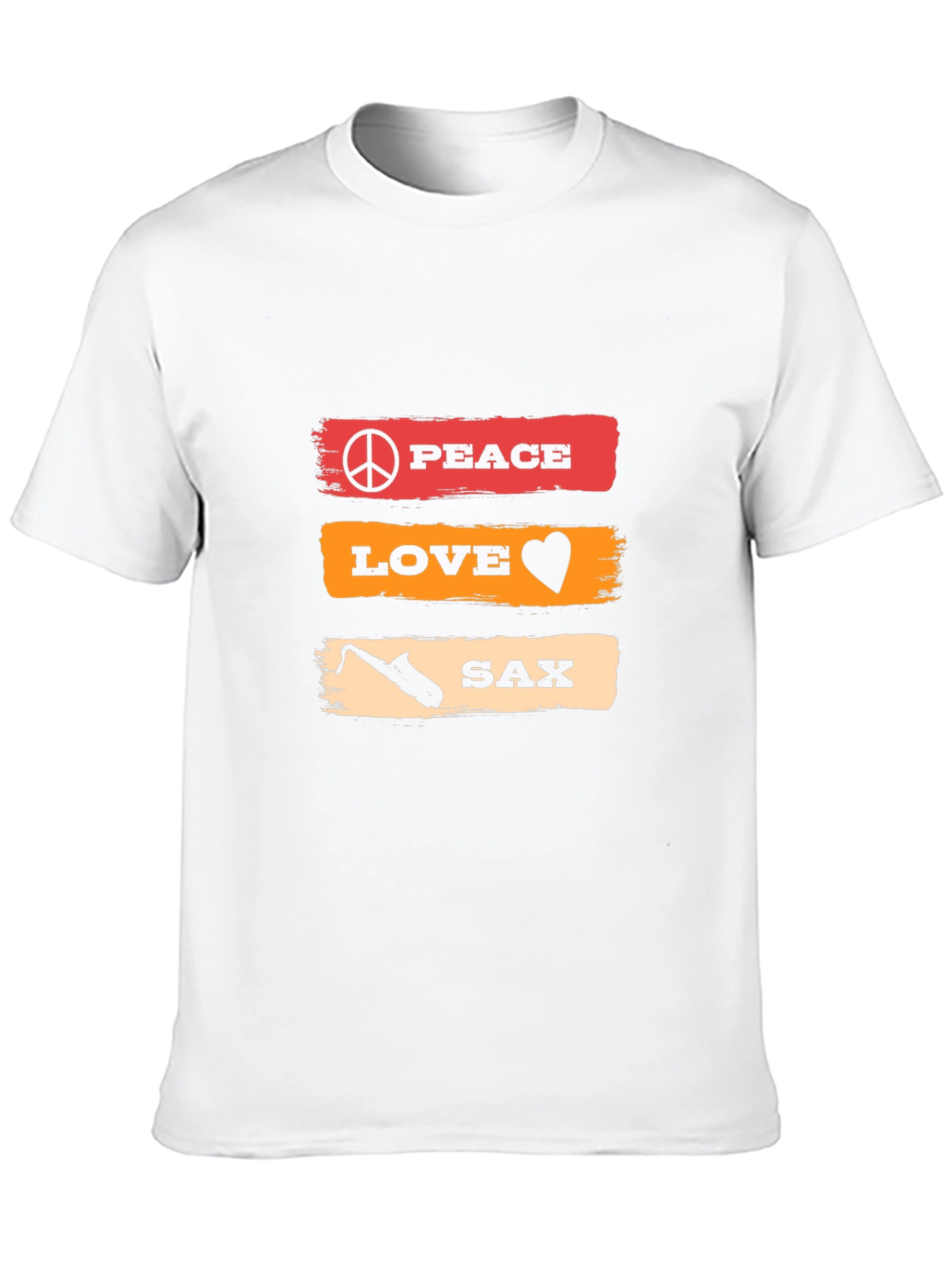 Peace Love Sax T-Shirt - Music Lover Tee