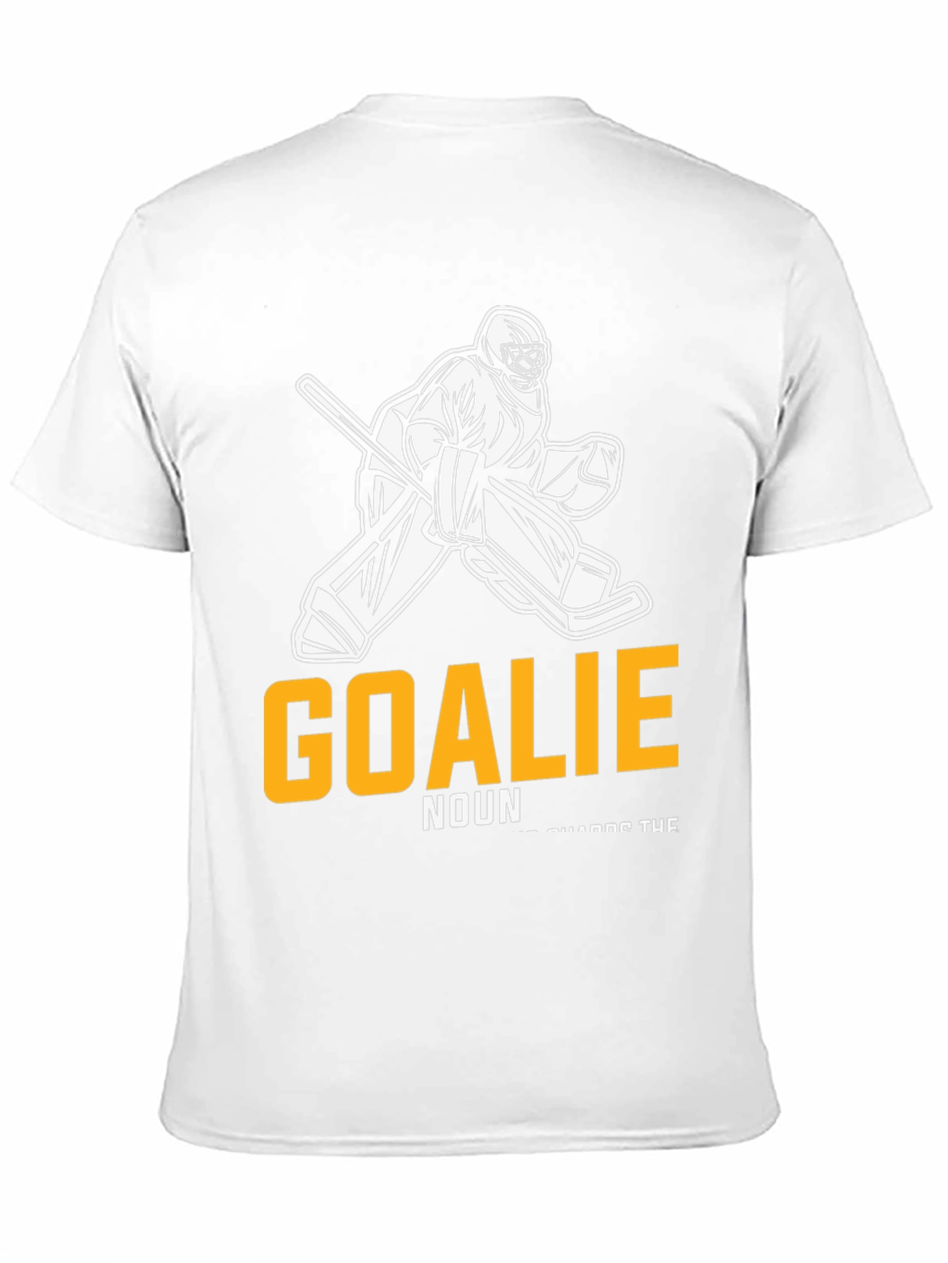 Hockey Goalie T-Shirt - Guards The Net Design