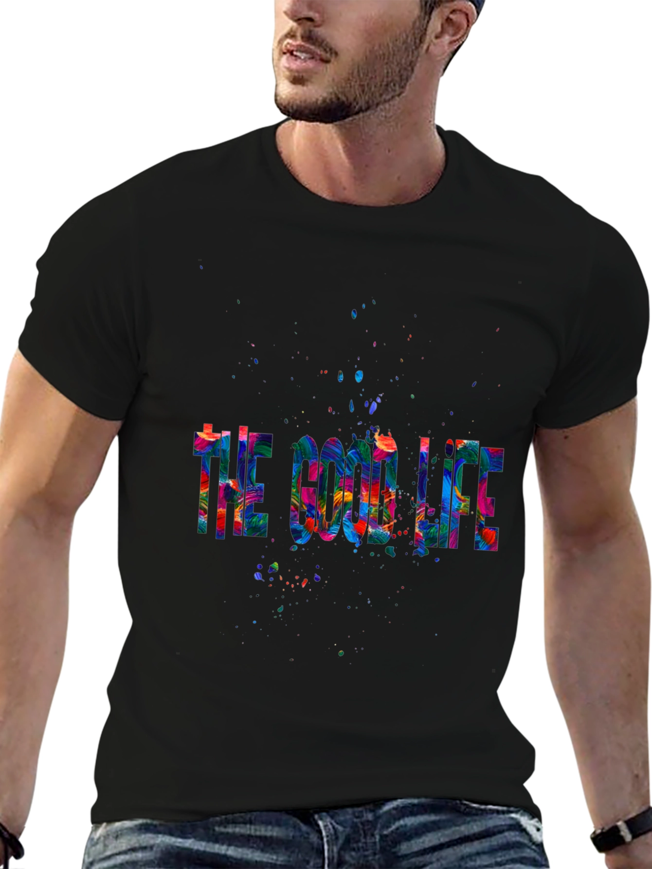 The Good Life Graphic Tee - Stylish Artistic Design