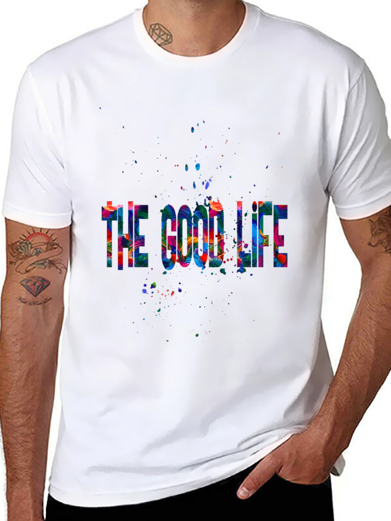 The Good Life Graphic Tee - Stylish Artistic Design