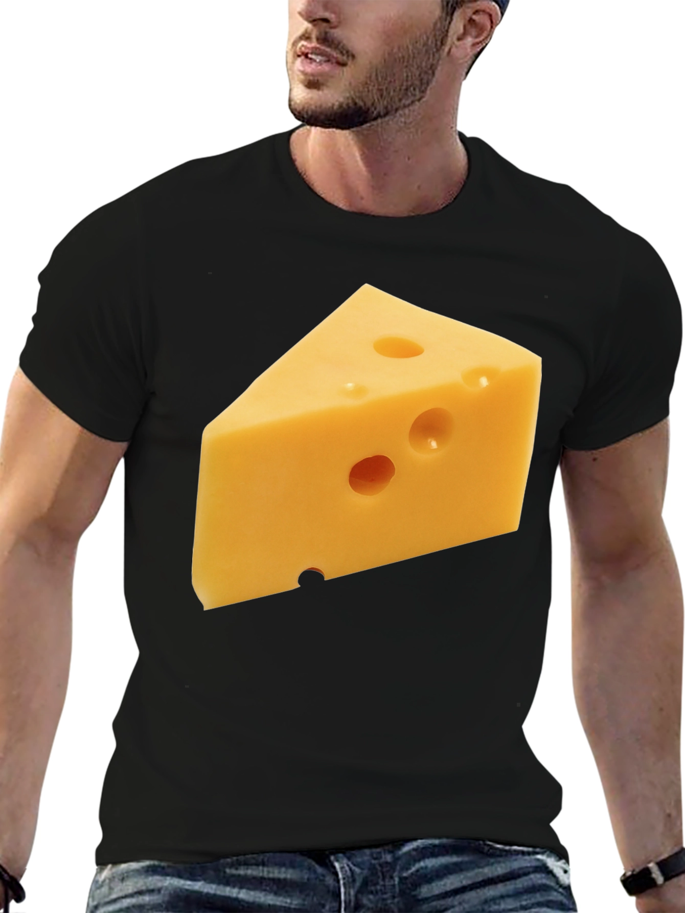Cheese Lovers T-Shirt: Swiss Slice Design