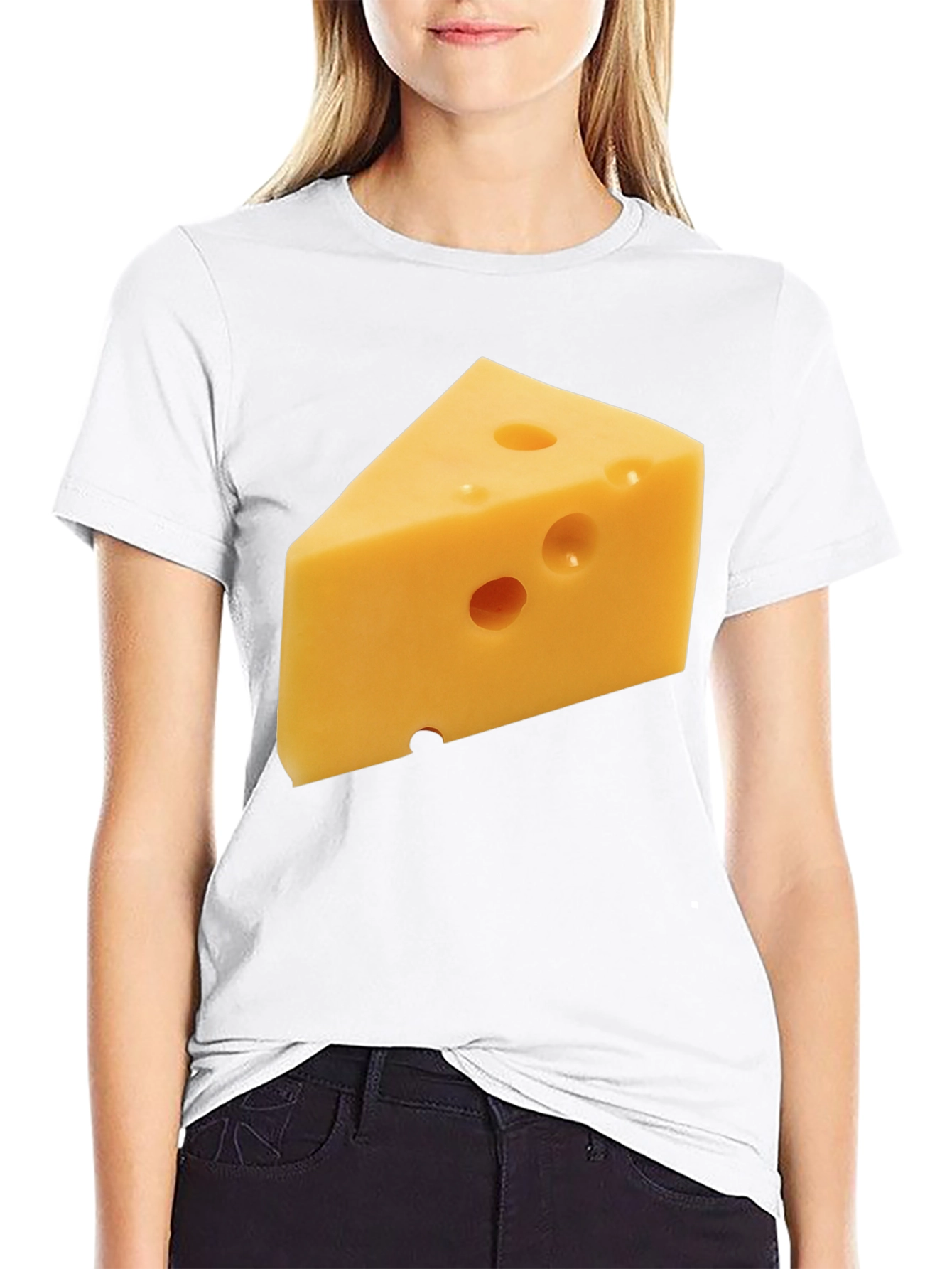 Cheese Lovers T-Shirt: Swiss Slice Design