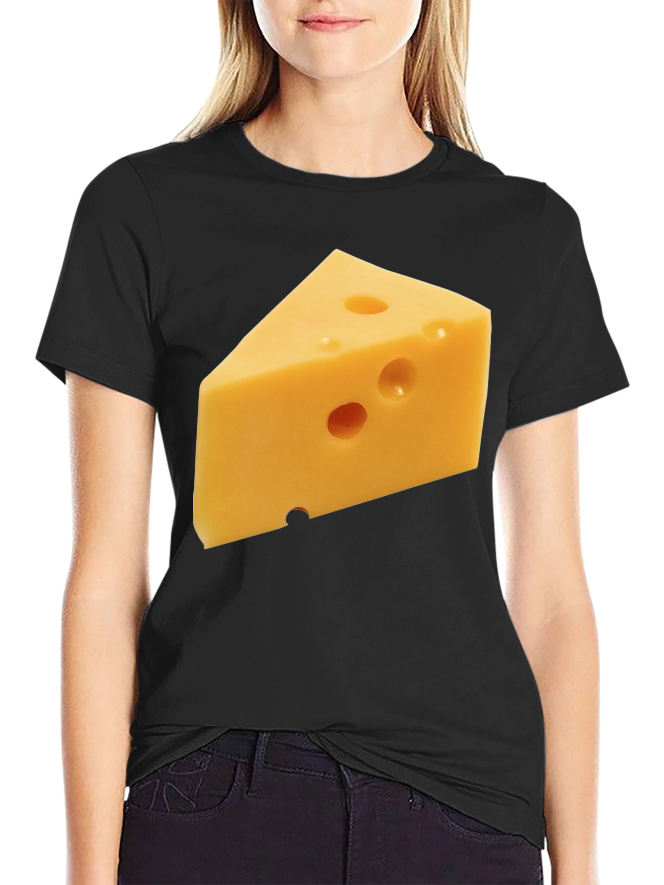 Cheese Lovers T-Shirt: Swiss Slice Design