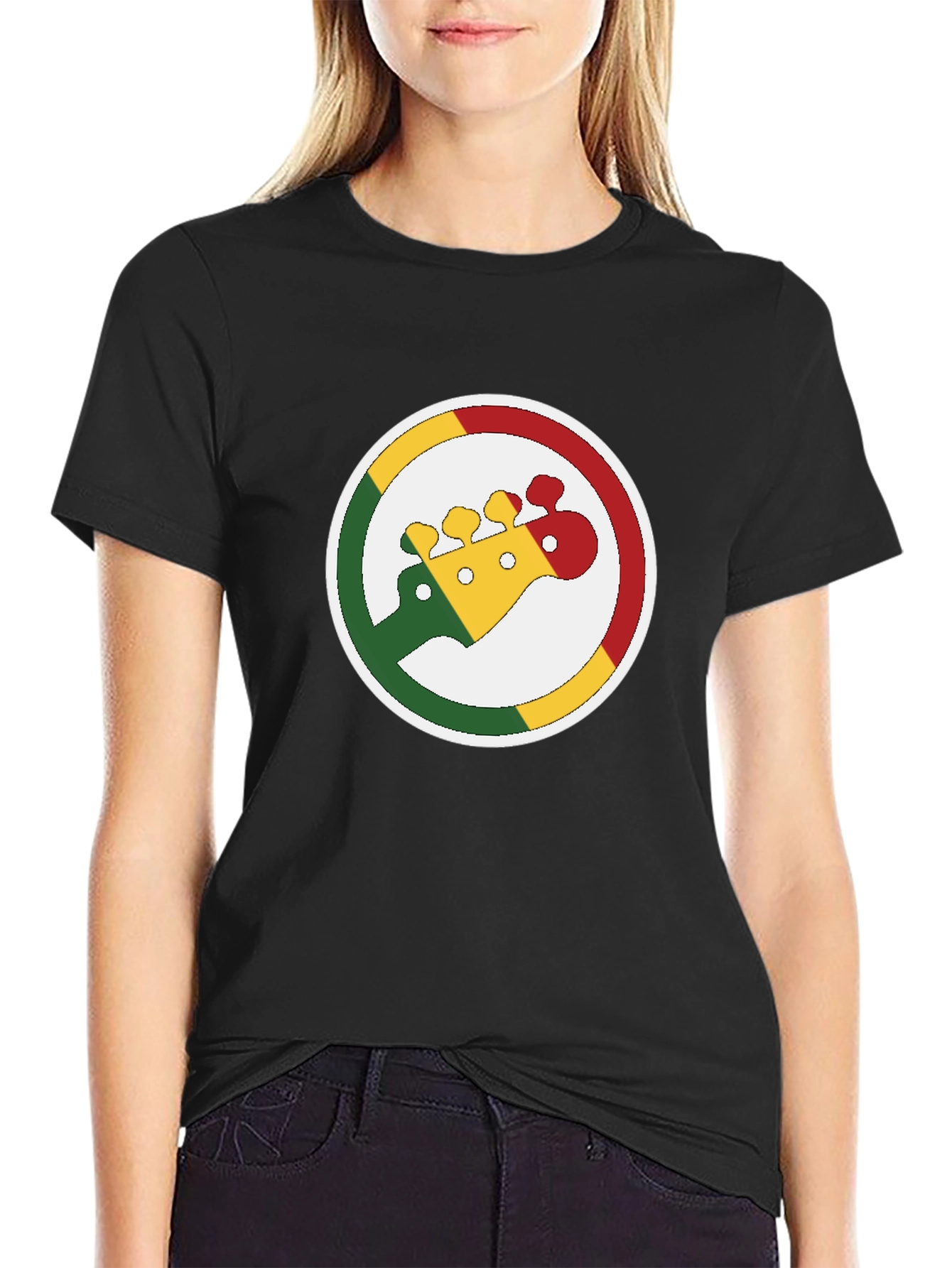 Rasta Guitar T-Shirt - Reggae Music Style