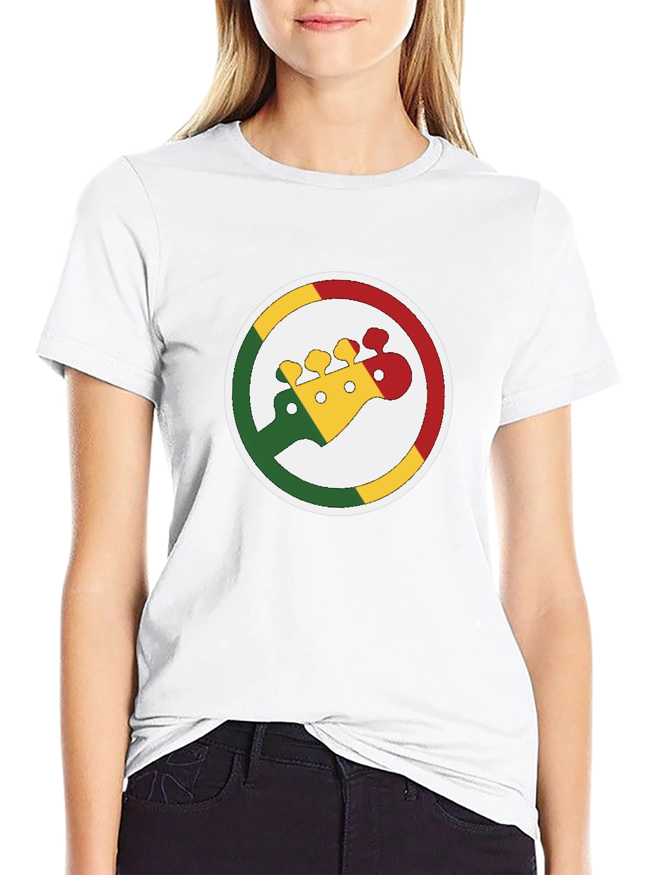 Rasta Guitar T-Shirt - Reggae Music Style