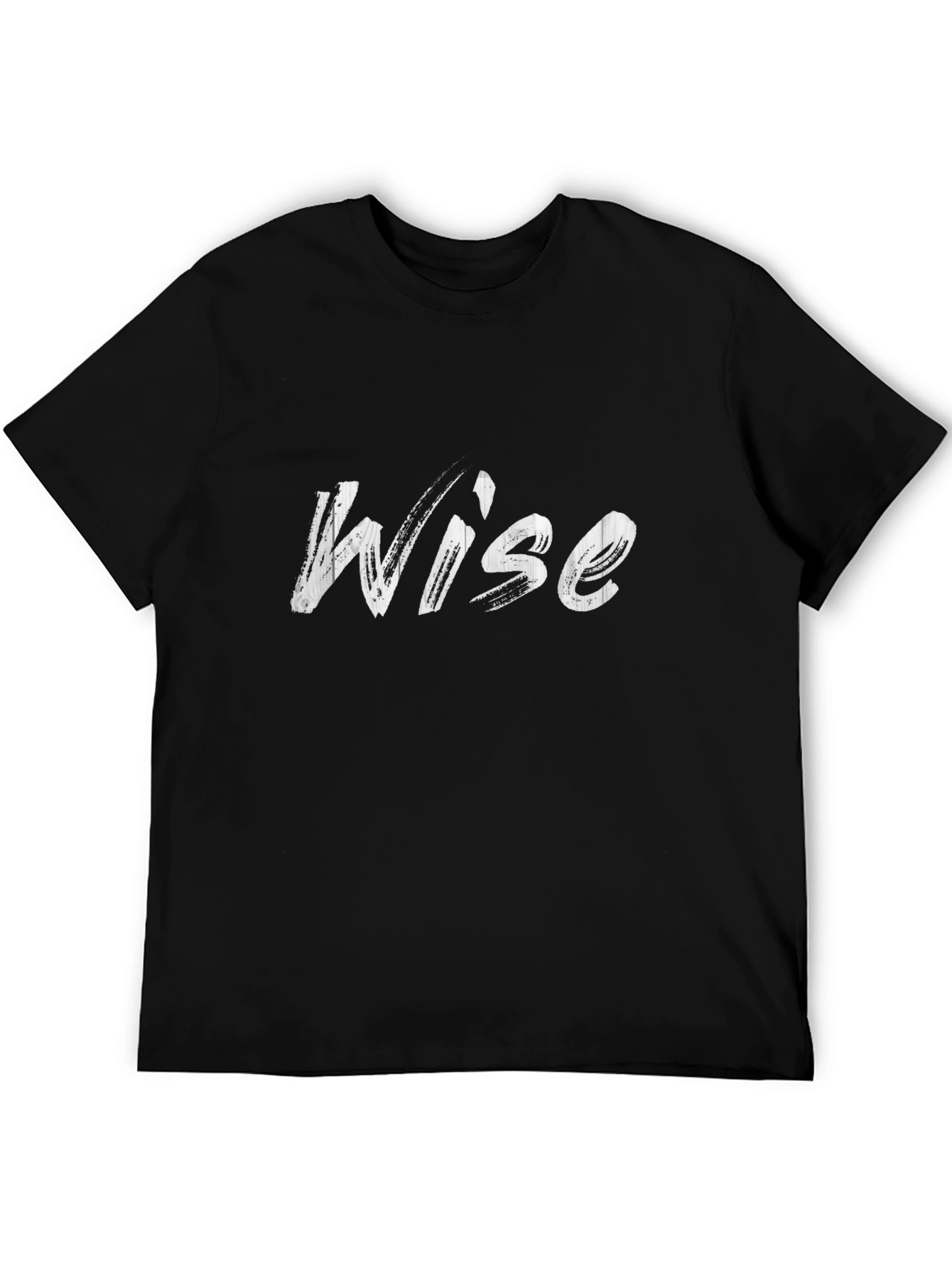 Wise Graphic Tee - Stylish Mens Black T-Shirt