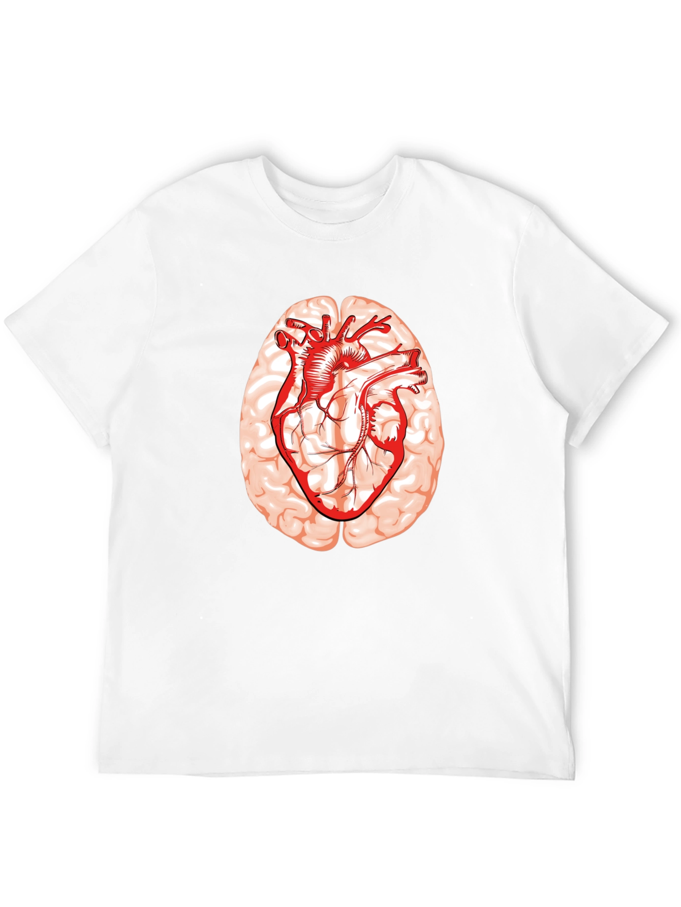 Brain Heart Graphic Tee - Smart Love