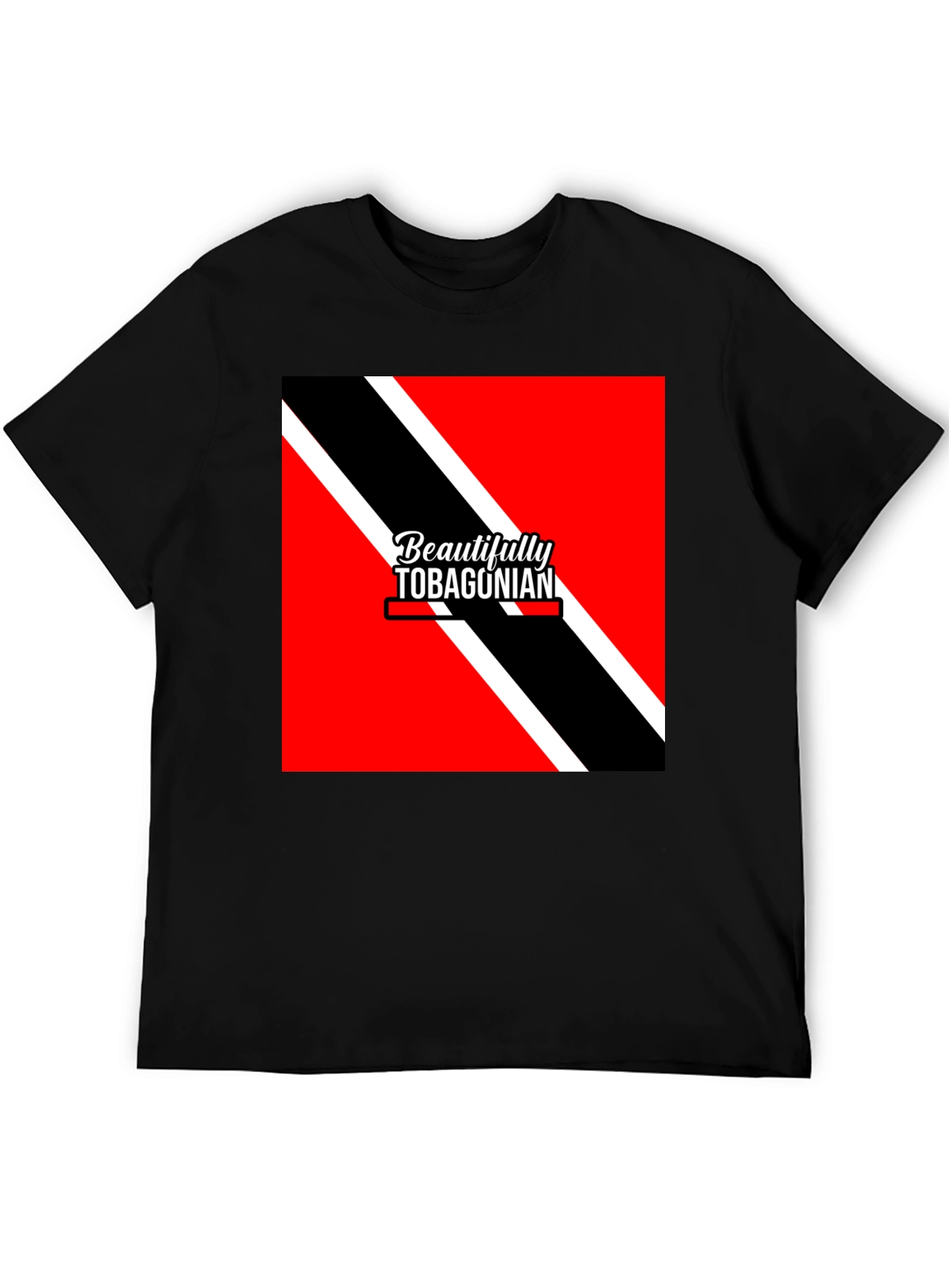 Tobagonian Flag T-Shirt - Black