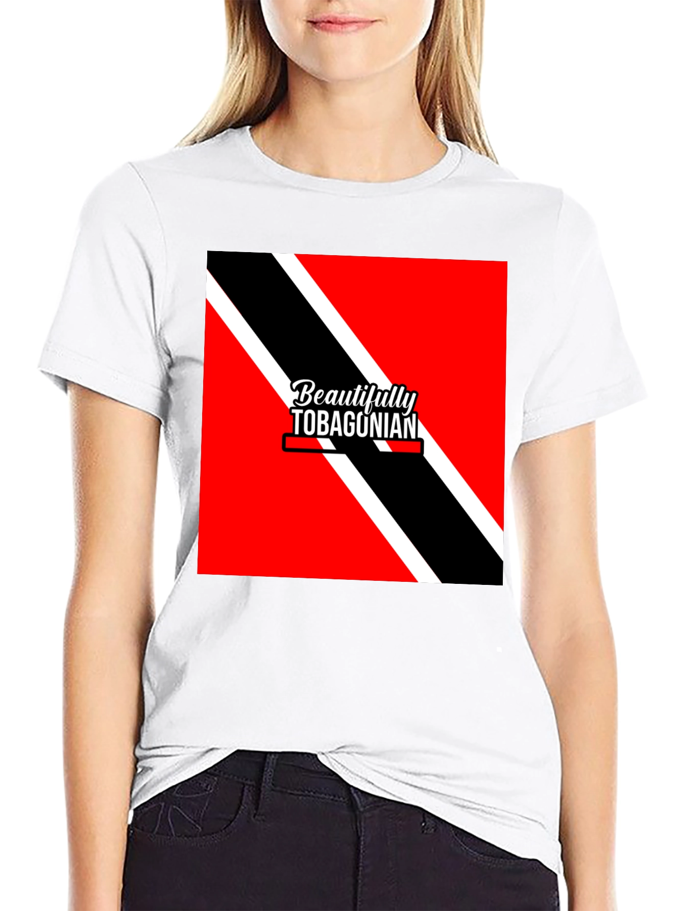 Tobagonian Flag T-Shirt - Black