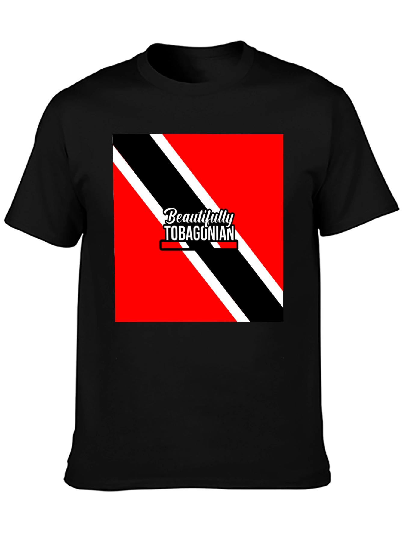 Tobagonian Flag T-Shirt - Black