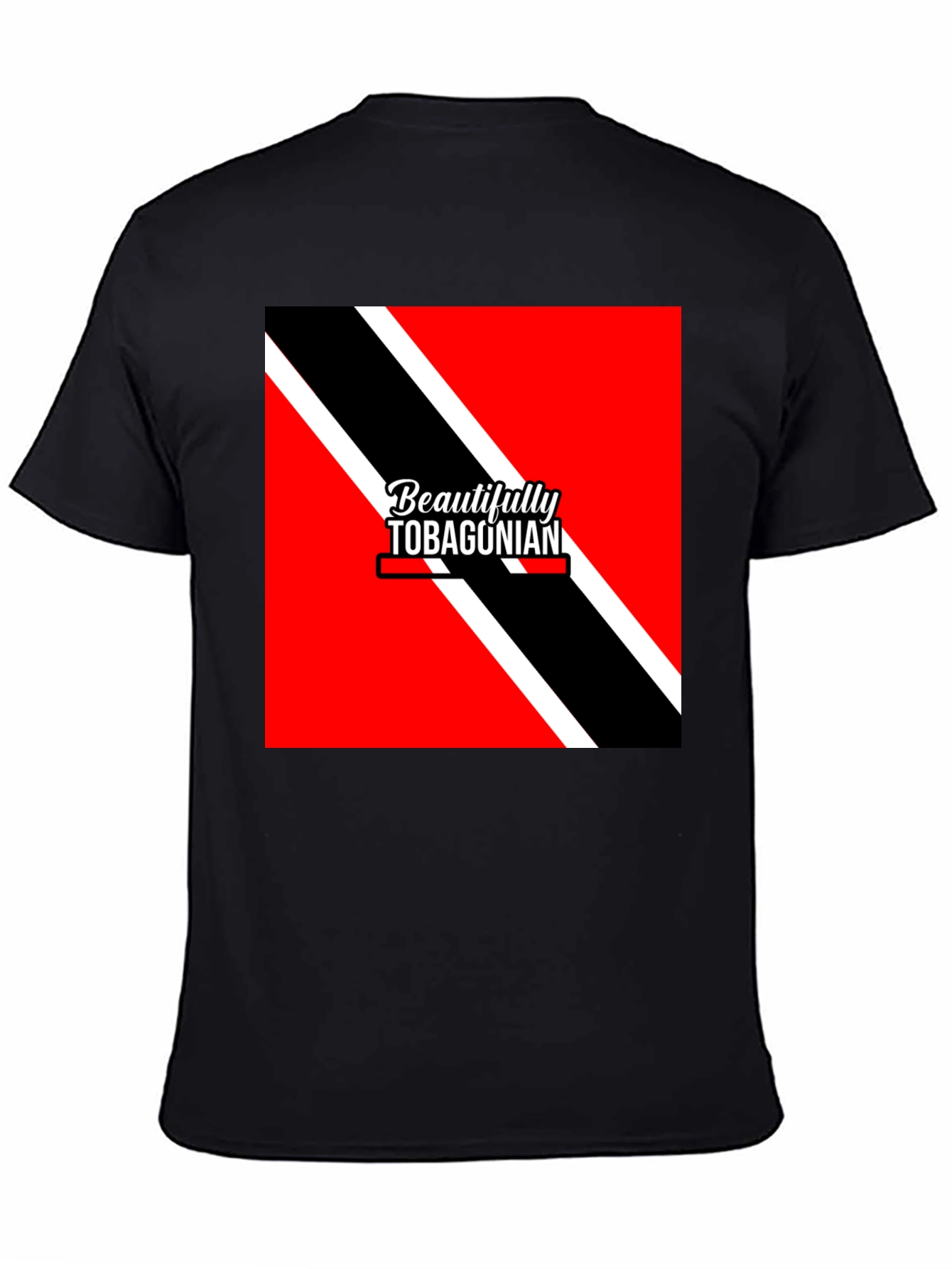 Tobagonian Flag T-Shirt - Black