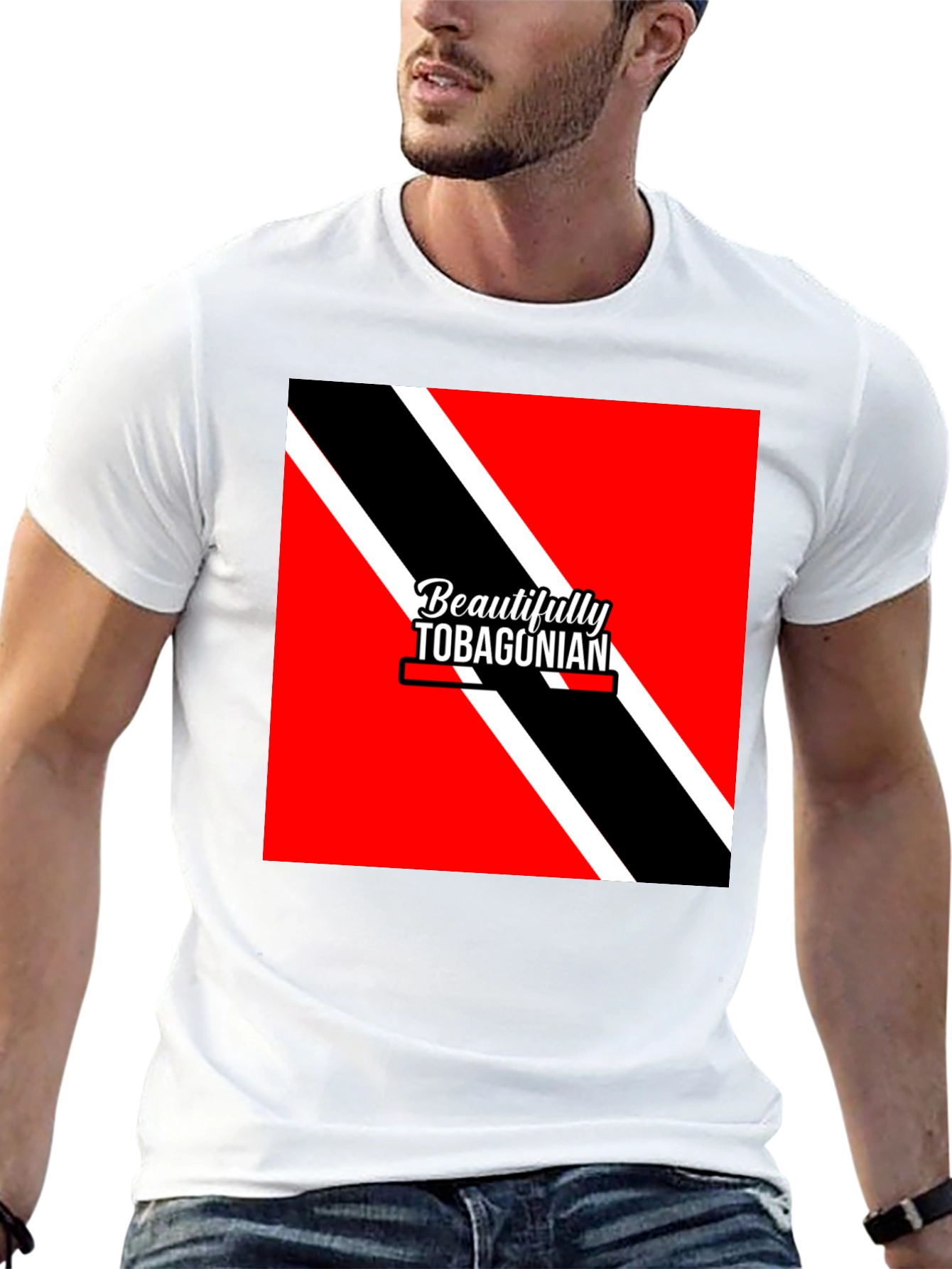 Tobagonian Flag T-Shirt - Black