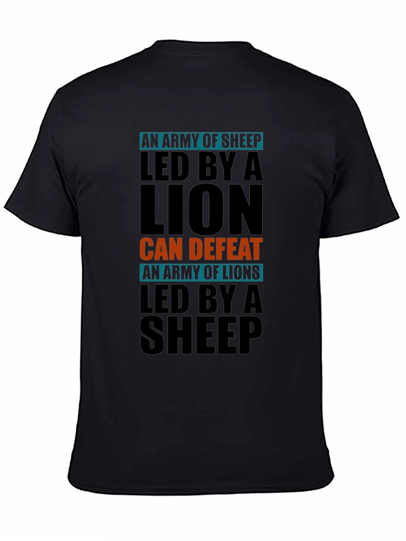 Lion vs Sheep T-Shirt - Leadership & Strength