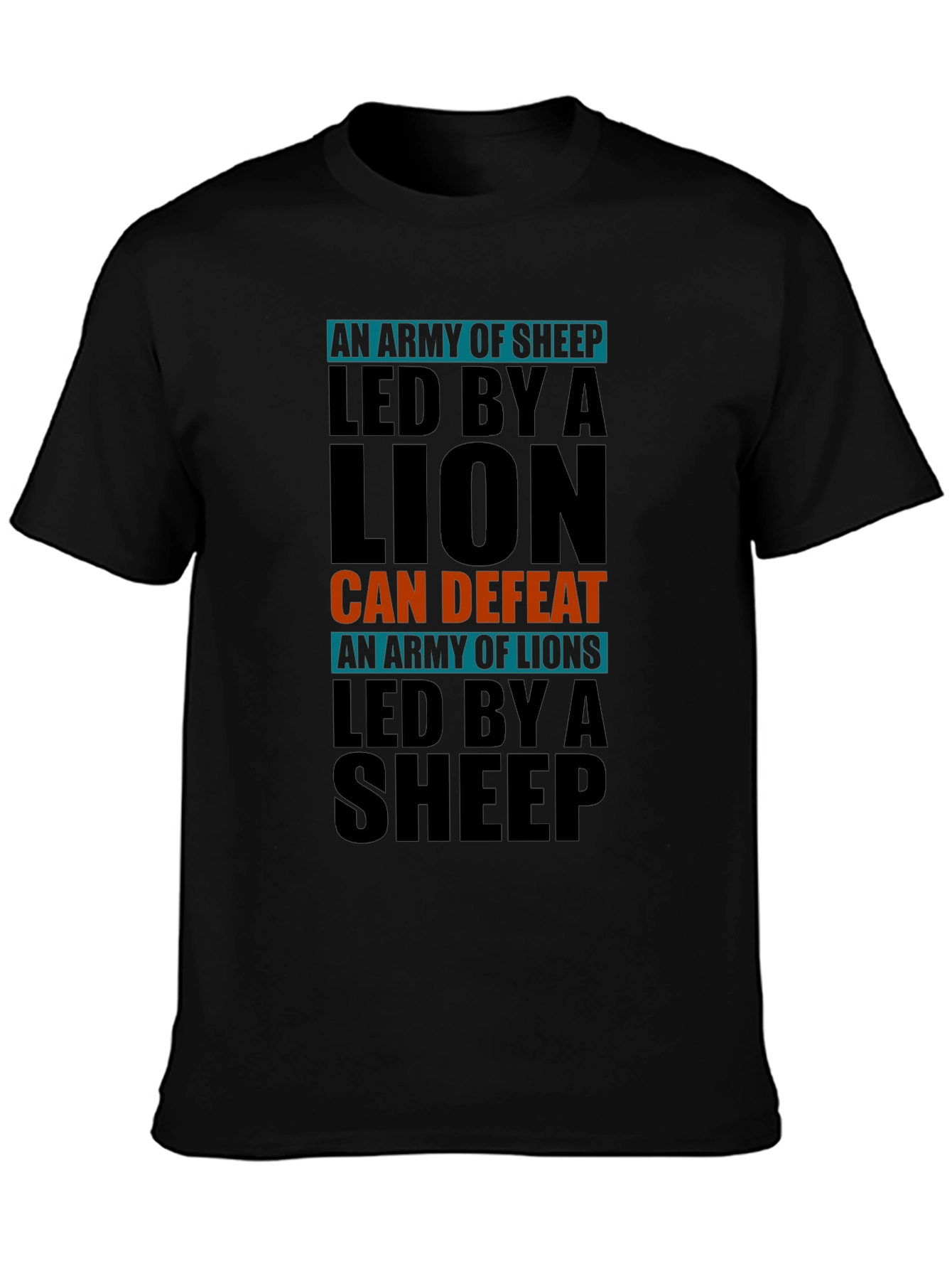Lion vs Sheep T-Shirt - Leadership & Strength