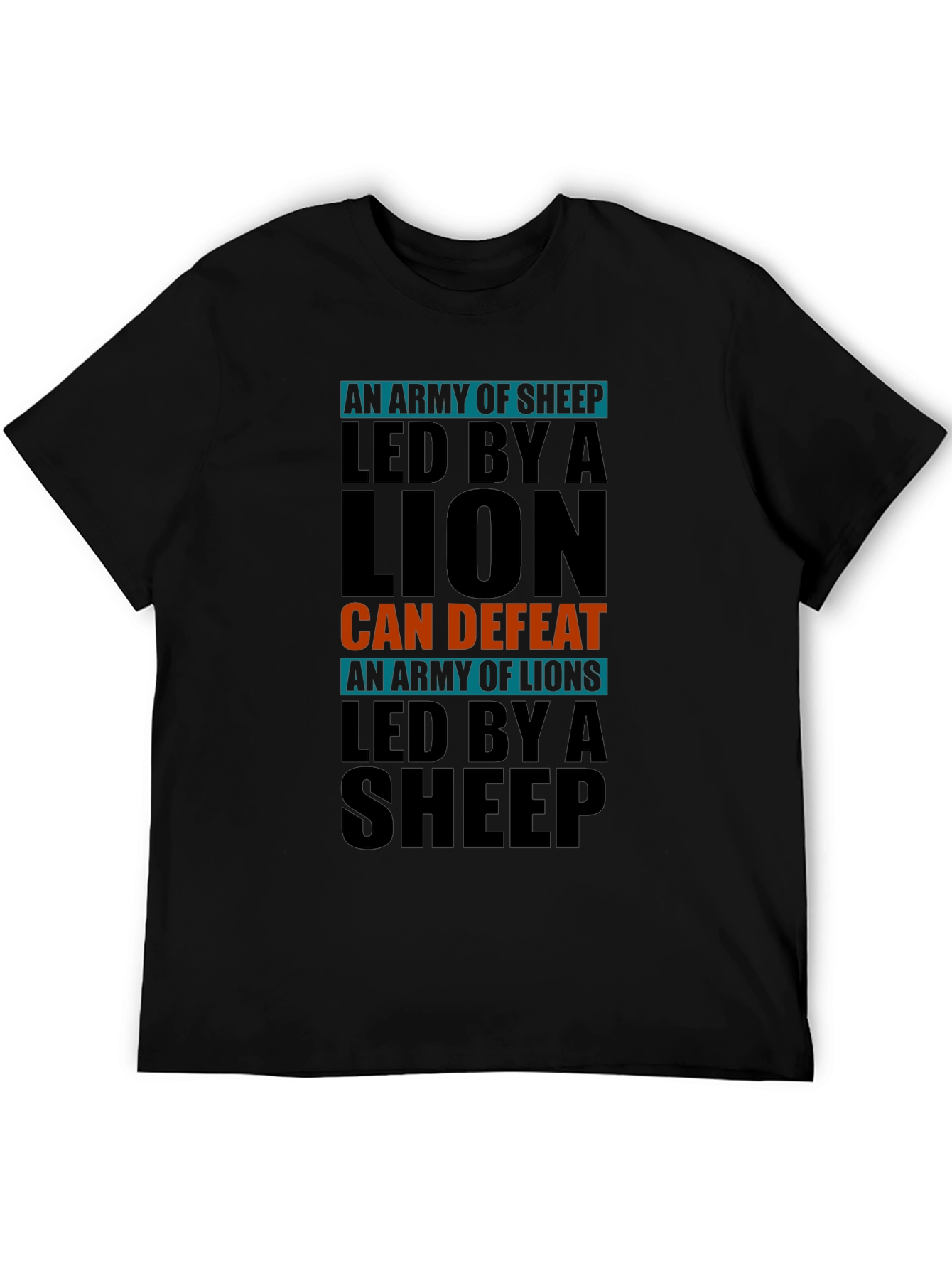 Lion vs Sheep T-Shirt - Leadership & Strength