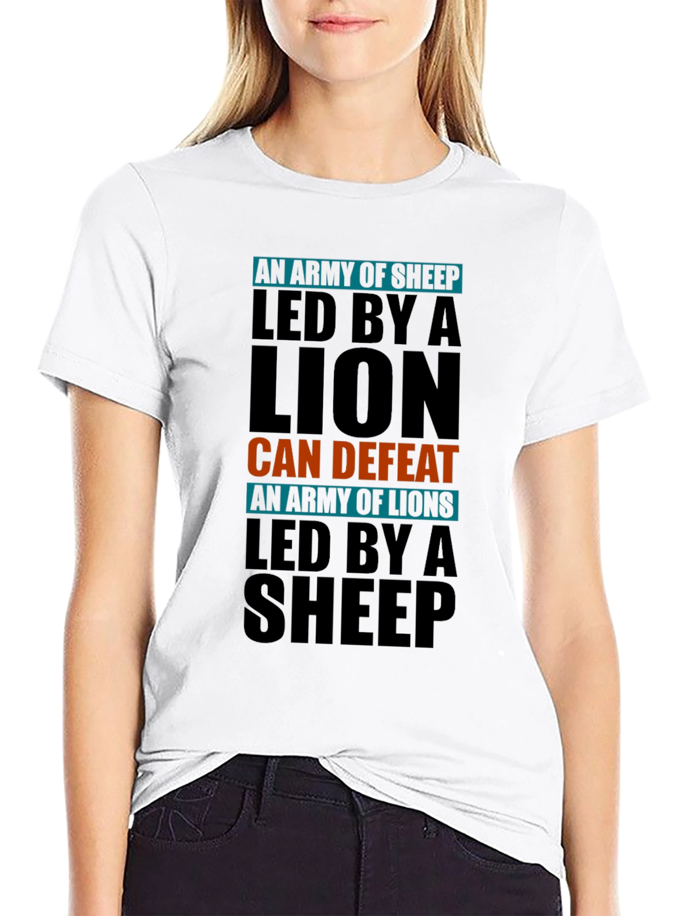 Lion vs Sheep T-Shirt - Leadership & Strength