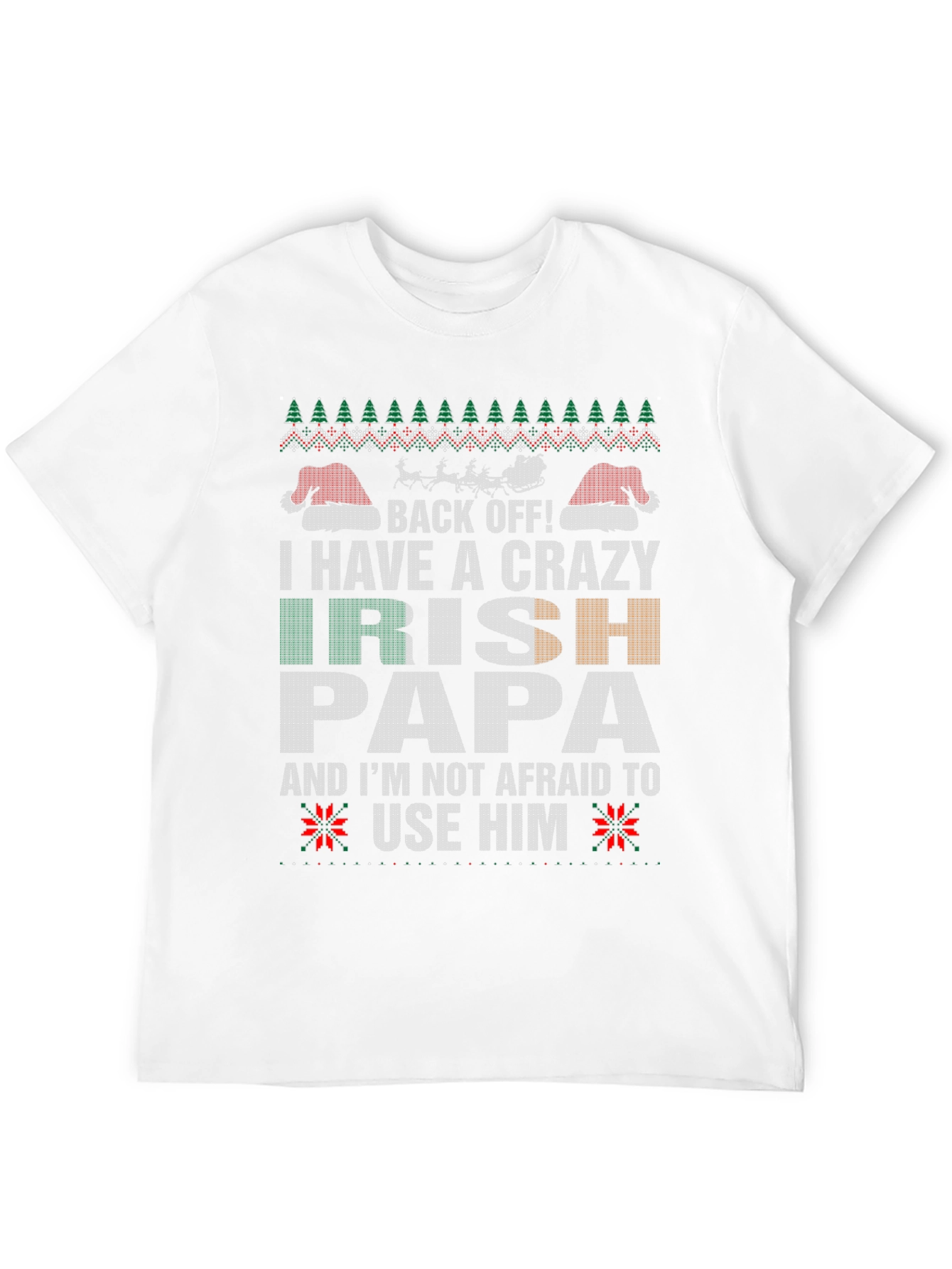 Crazy Irish Papa Christmas T-Shirt