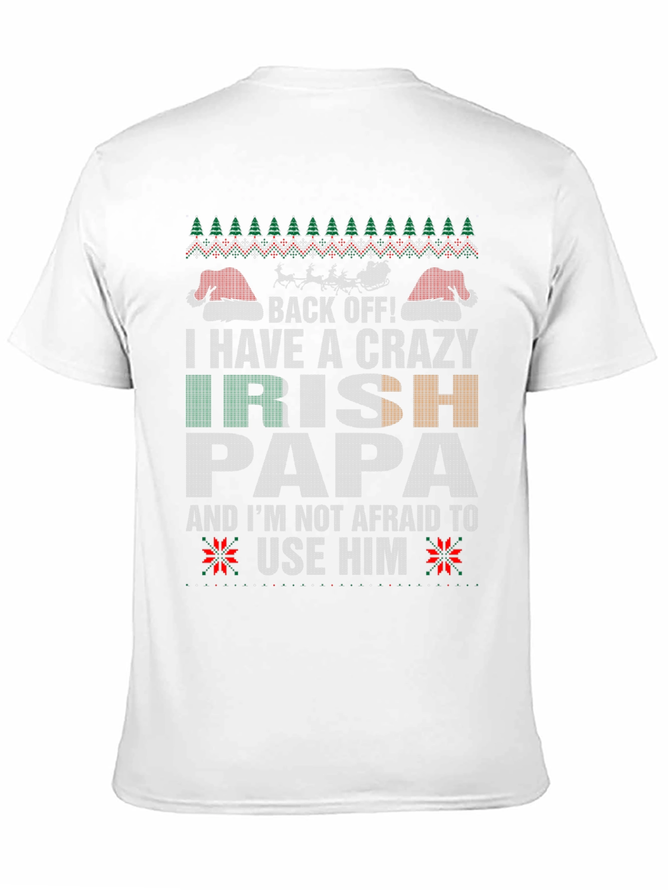 Crazy Irish Papa Christmas T-Shirt