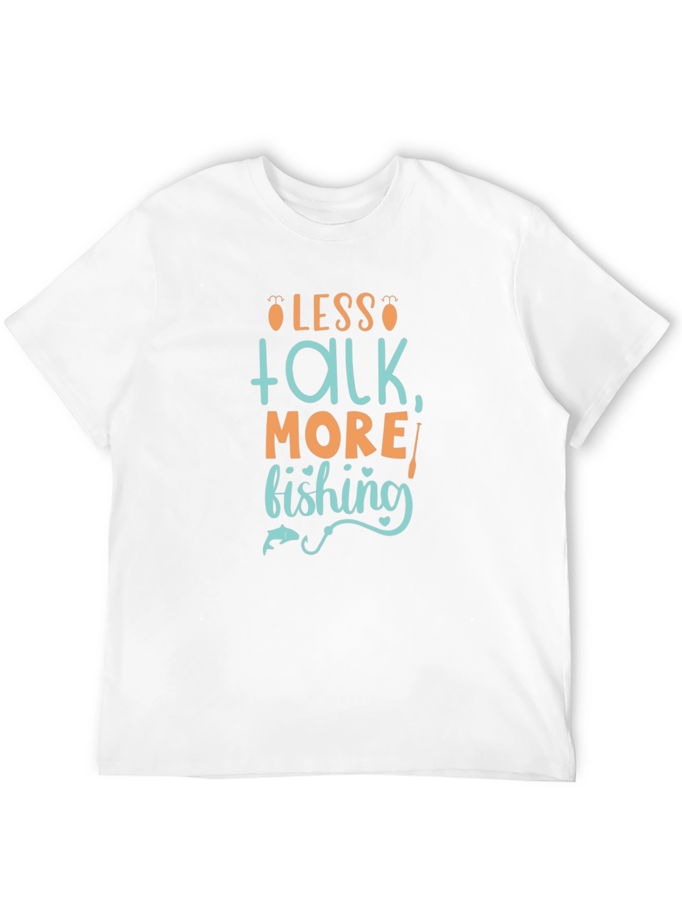 Less Talk More Fishing Graphic Tee - Black