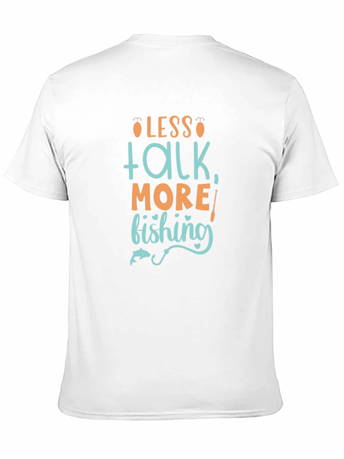 Less Talk More Fishing Graphic Tee - Black