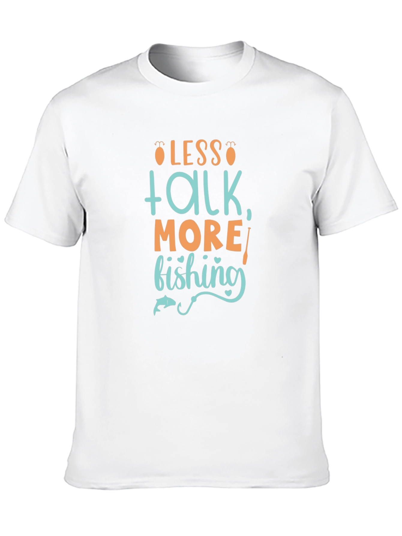 Less Talk More Fishing Graphic Tee - Black