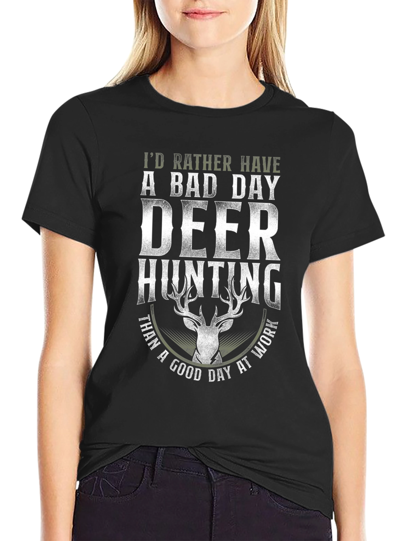 Deer Hunting Graphic Tee - Bad Day Hunting