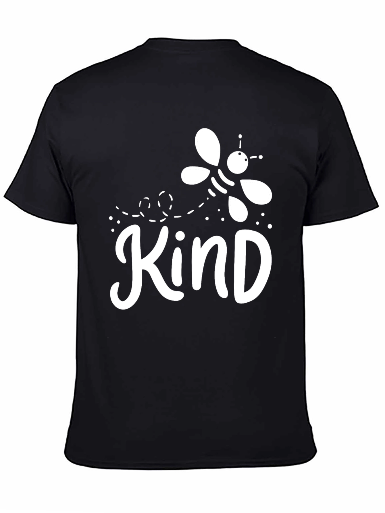 Be Kind Black Cotton Graphic Tee