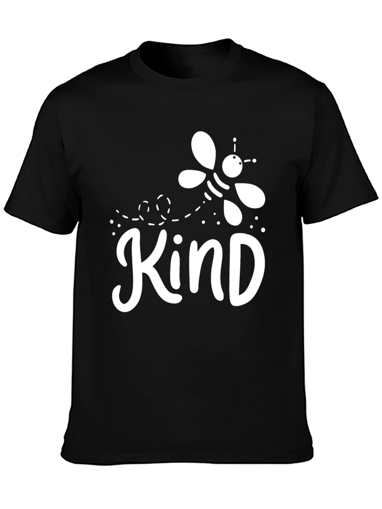 Be Kind Black Cotton Graphic Tee