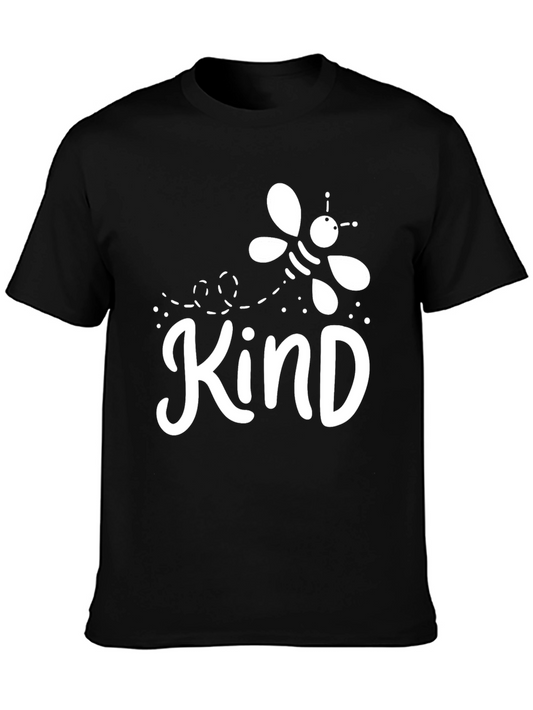 Be Kind Black Cotton Graphic Tee