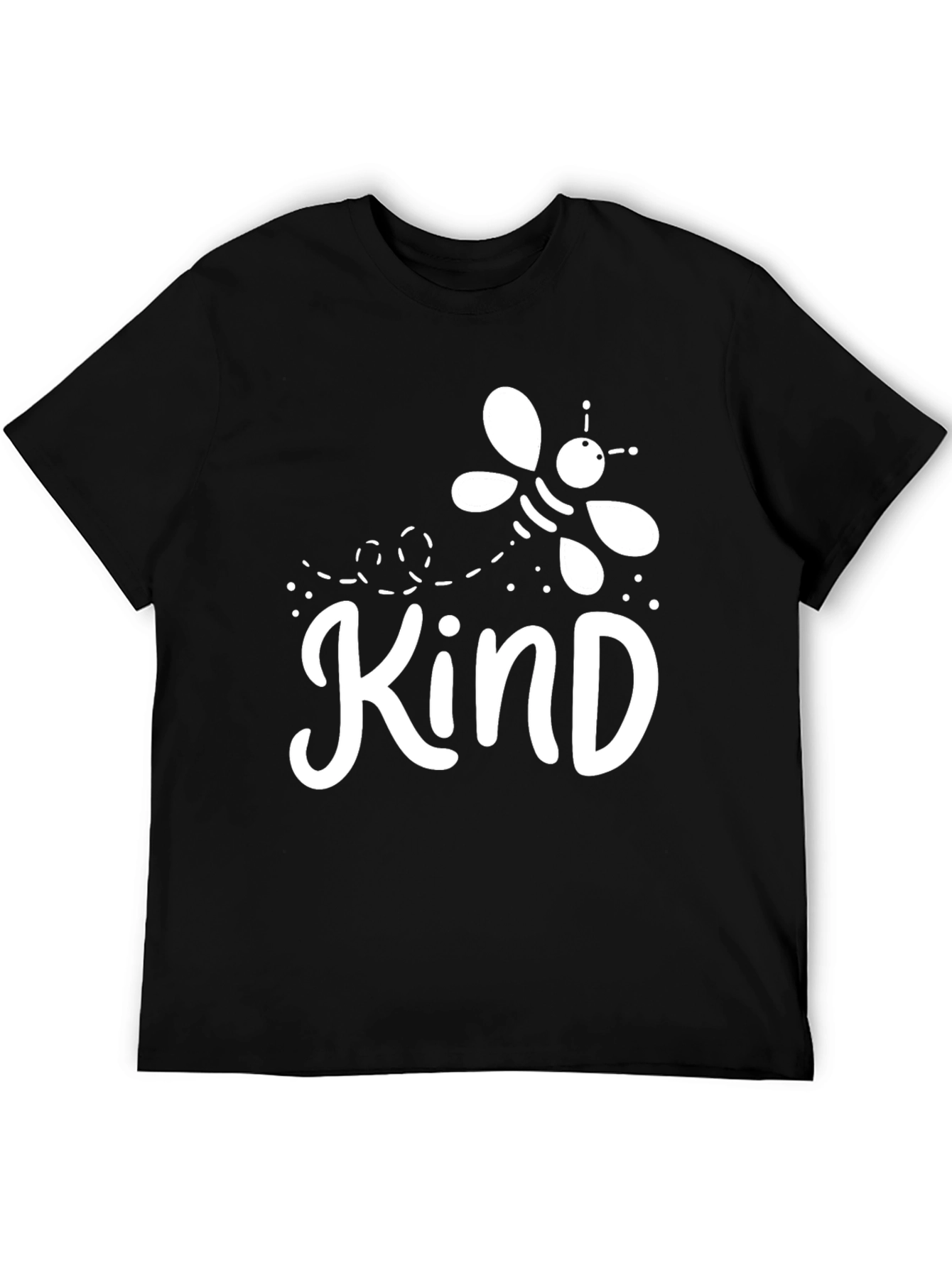 Be Kind Black Cotton Graphic Tee