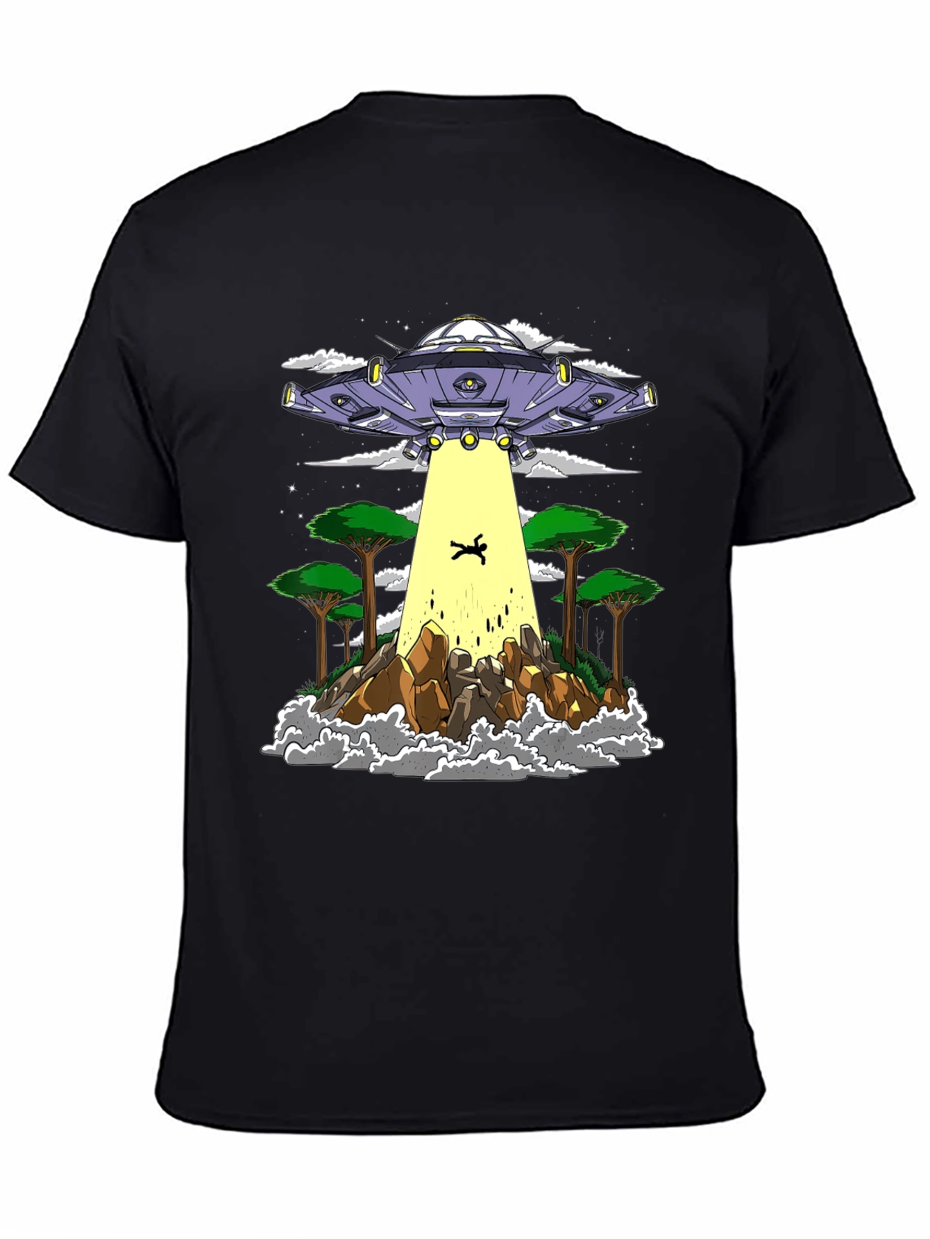 UFO Abduction Graphic Tee - Sci-Fi T-Shirt