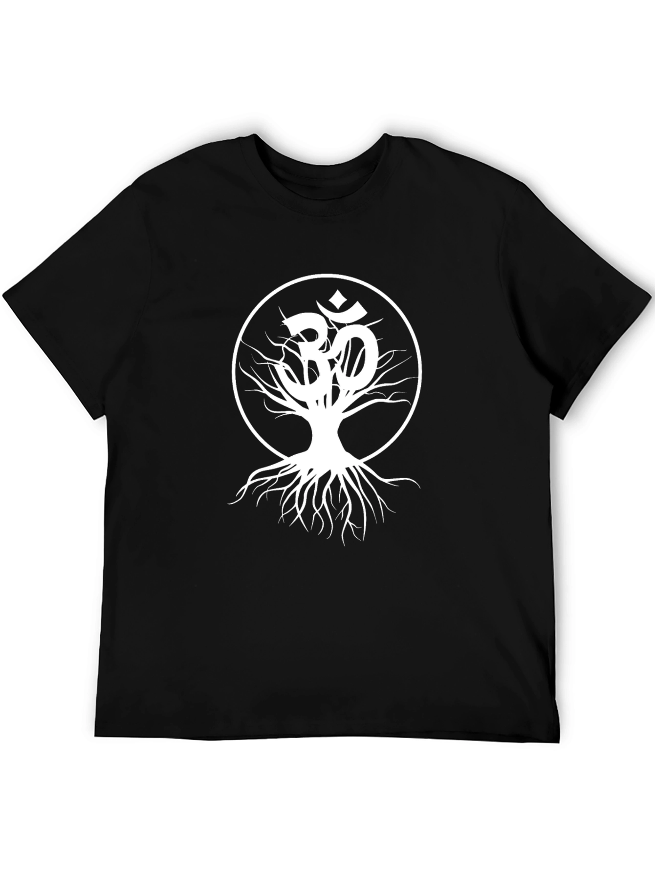 Om Tree of Life Graphic T-Shirt - Black